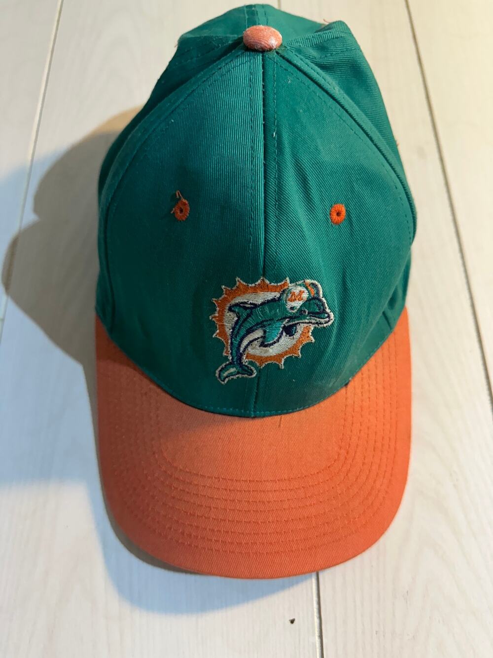Vintage 90s Miami Dolphins Lightwear Fiber Optic Light Up Snapback Hat Logo 7